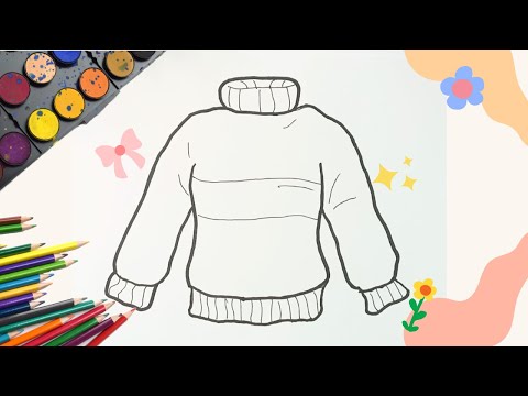 Menggambar Sweater Lucu Mudah Untuk Anak