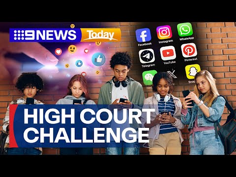 YouTube video thumbnail: Teens File Constitutional Challenge to Looming Under-16 Social Media Ban