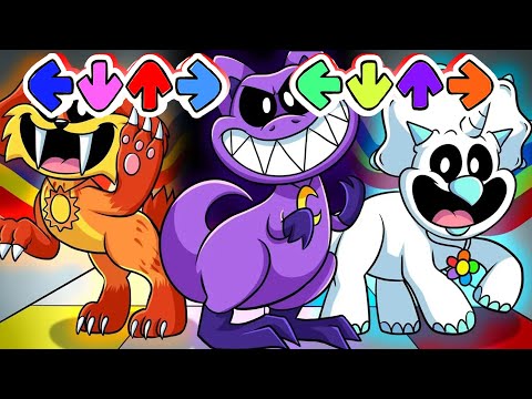 FNF Belike Poppy Playtime | SMILING CRITTERS but they're DINOSAURS?! | Poppy Animation