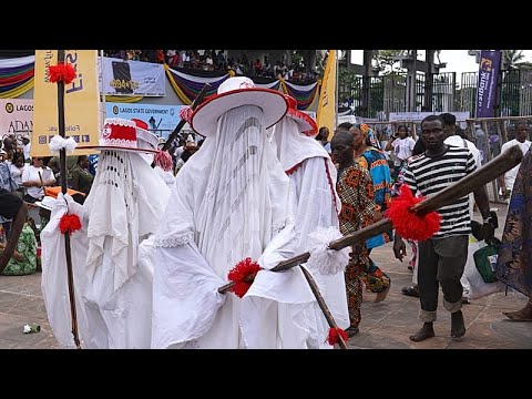 YouTube video thumbnail: Lagos Revives Iconic Eyo Festival After Eight-Year Hiatus