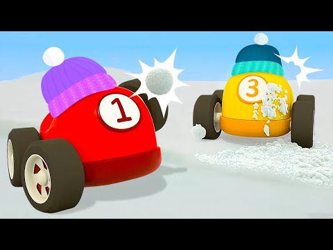 Helper Cars celebrate New Year! Winter compilation of car cartoons for kids about cars and trucks.