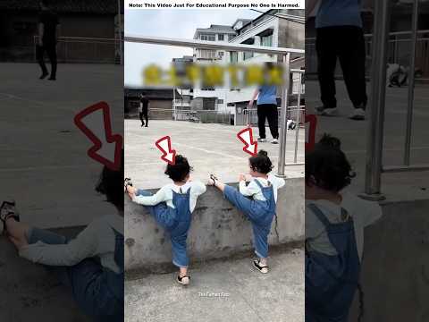 uses knee to help sister climb up 😍 | #shortvideo