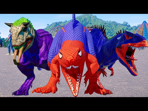 Who Wins This Epic Dinosaur Battle? | Spider-Man King Shark vs. Captain America & Joker