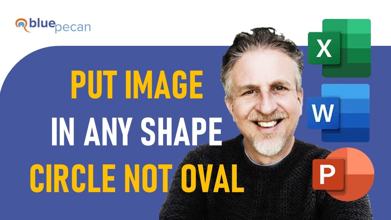 How to Put Image in Circle (Not Oval) in Word, PowerPoint or Excel | Crop Picture to Any Shape