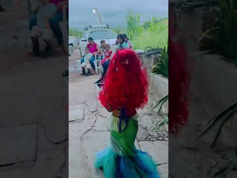 FUI LA SIRENITA EN MI FIESTA #disney #ariel #youtubeshorts #happybirthday #shorts #shortvideo #love