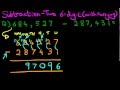 Subtraction of Six-Digit Numbers with Carrying