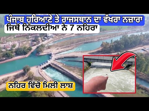 Punjab,Haryana and Rajsthan Head Nehar | ਨਹਿਰ ਵਿੱਚੋ ਮਿਲੀ ਲਾਸ਼