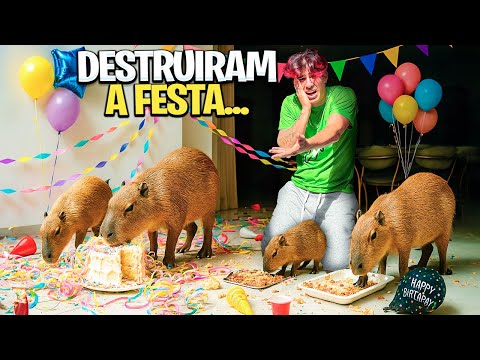 MINHA CAPIVARA TÁ DE ANIVERSÁRIO *fiz uma festa
