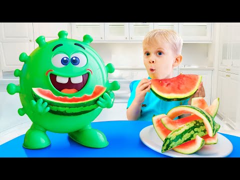 Oliver and Kids Story About Viruses