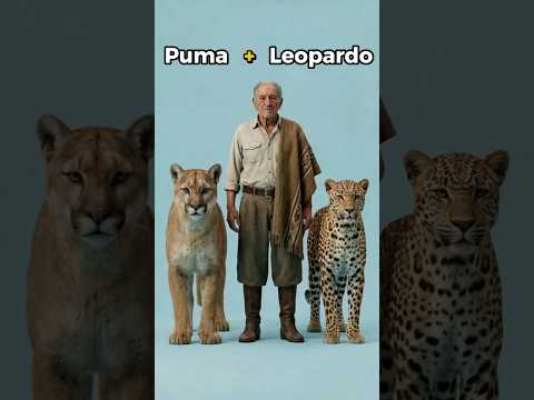 ✅ Qué pasa si cruzas un PUMA con un LEOPARDO 🐆🐾... #animales #puma #leopardo #hibridos #cruza