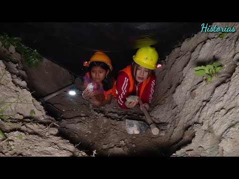 Niña guardo un diamante en su peluche para ayudar su madre de las m4nos de su padre en una myna