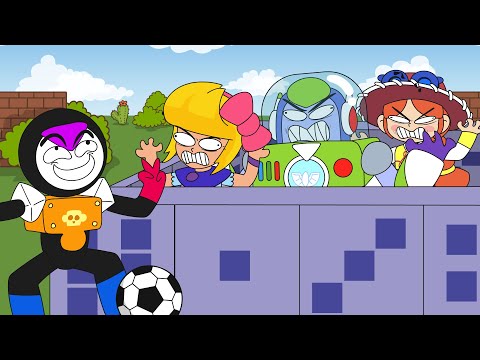 Brawl Stars Animation Meeple vs Surge Lightyear Team