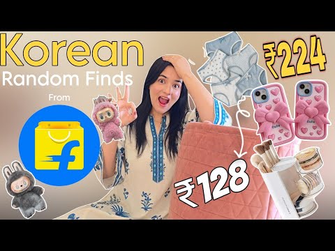 KOREAN Flipkart Finds Haul ✨ 20+ Aesthetic Items Starting ₹128 🤯💗 *USEFUL RANDOM FINDS HAUL* #haul