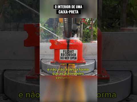 cortando uma caixa-preta ✈️#curiosidades #experimento #fatoscuriosos