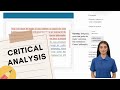 Critical Essay Writing Essentials