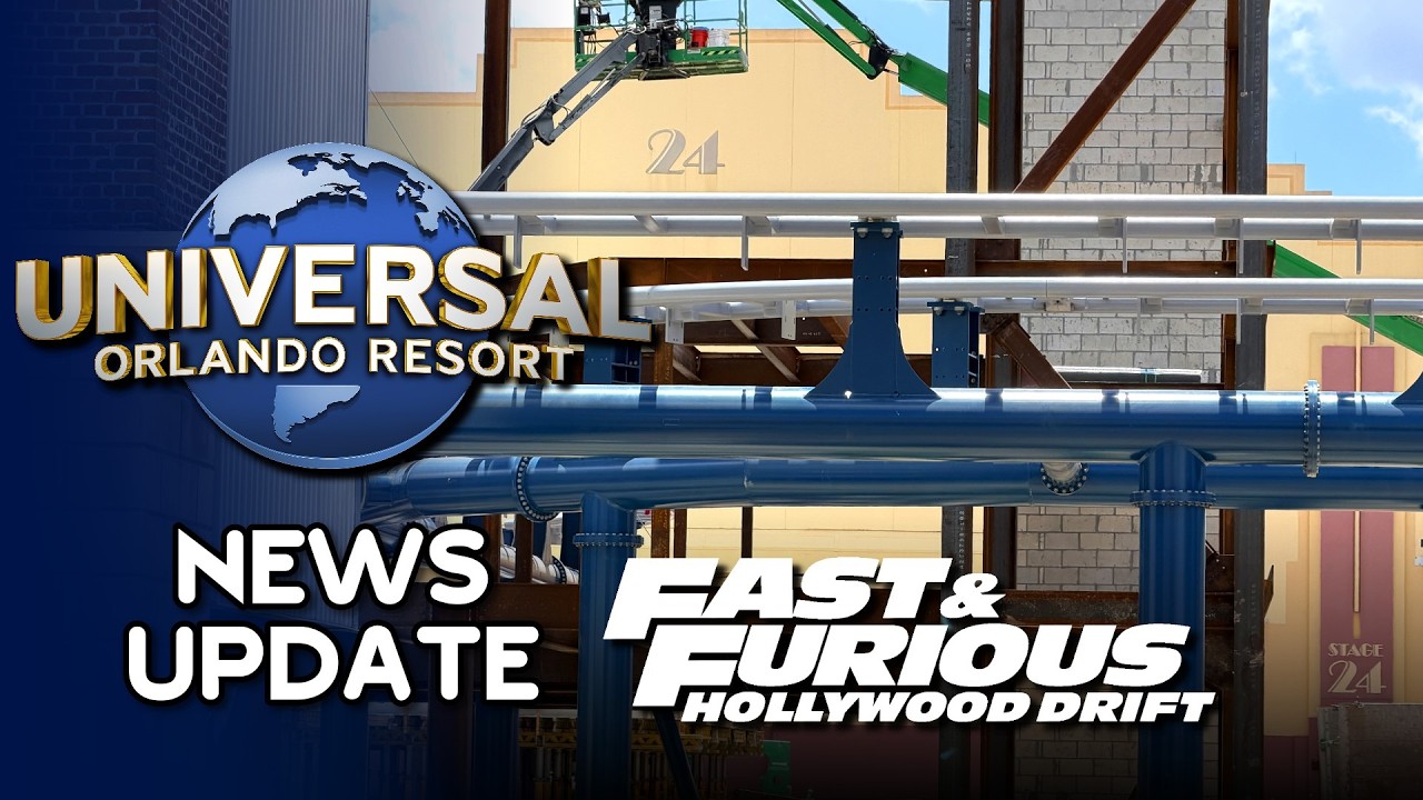 Actualités Universal Orlando : INSTALLATION DES RAILS DU COASTER & DÉMOLITION DU LOST CONTINENT