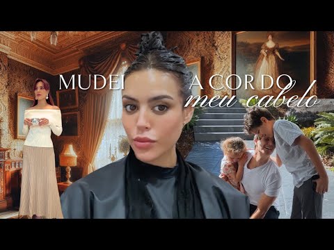 Vlog | Nova cor de cabelo, marido voltou, uma “sala de rainha” em casa, compras e +