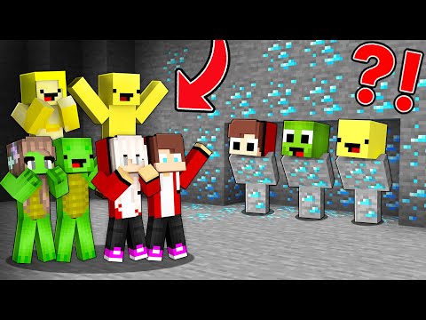 Baby JJ, Mikey and Banana Kid Use CAMOUFLAGE to PRANK PARENTS in Minecraft Maizen!