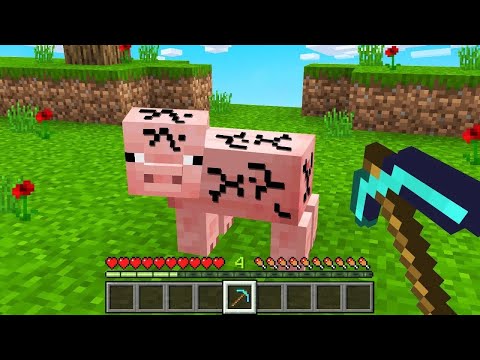 MINECRAFT ale MOŻESZ WYKOPAĆ KAŻDEGO MOBA! (zbyt mocne)