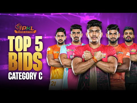 Top 5 Most Expensive Buys (Category C) | PKL Season 12 Auction