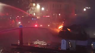 2 Boats Catch Fire In Marina Del Rey