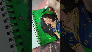 radha #acrylicpainting #easypainting #youtubeshorts