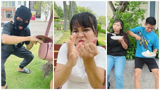 Unlucky thief steal wrong person 😂 How to eat cake right way ‼️🍔 by LNS #shorts