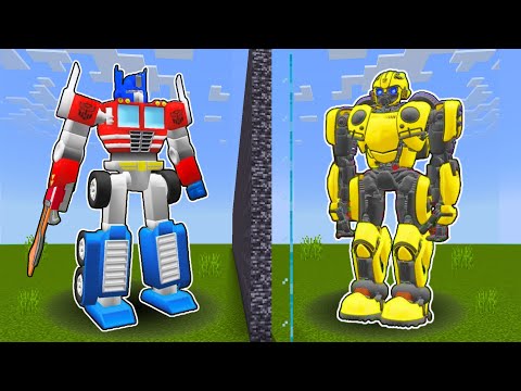 I Cheated with OPTIMUS PRIME ROBOT vs BUMBLEBEE Mob Battle Competition!