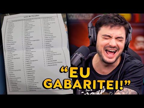 FELIPE NETO REAGE A LISTA DE PECADOS