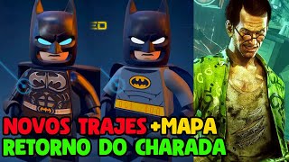 NOVOS TRAJES, MAPA GIGANTE E TROFÉUS DO CHARADA - Lego Batman Legacy of the Dark Knight
