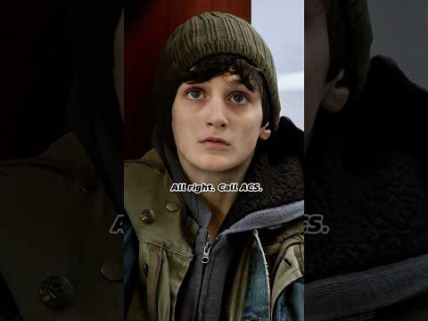 This little boy slept inside the bank. #movie#shorts