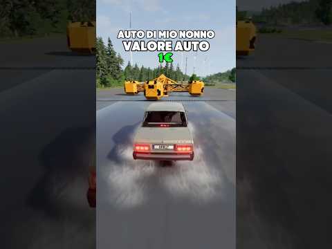 Auto Da 1€ vs 10 milioni € 😨 #car #beamng #shorts