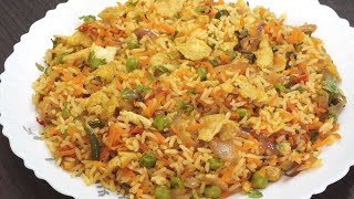 Lunch Box Recipe | Carrot Egg Rice | கேரட் முட்டை சாதம் | Carrot Muttai Sadam Recipe In Tamil