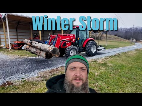 A RARE Kind Of Winter Storm Hits The Farm