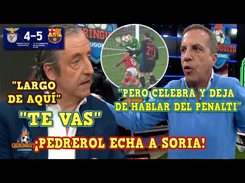 🚨PEDREROL ECHA a SORIA de EL CHIRINGUITO en DIRECTO tras la REMONTADA del BARÇA vs BENFICA 4-5