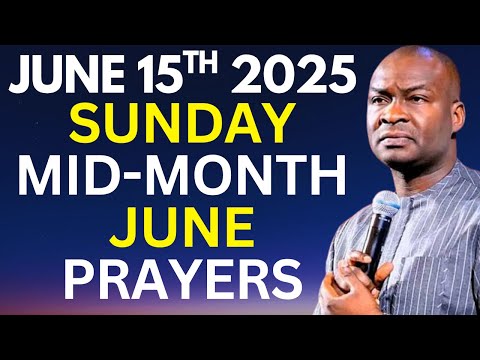 SUNDAY JUNE 15th 2025 | MID-MONTH Prayers | Apostle Joshua Selman | God Will Restore Your Years