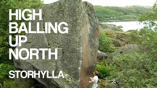 Highball bouldering in Lofoten, Norway
