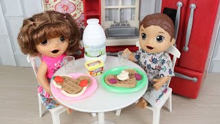 Preparando comidinha para BABY ALIVE GÊMEOS - Comidinha de massinha
