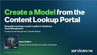 How to Copy a Hardware Model from the Content Lookup Portal in ServiceNow