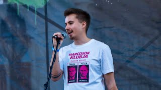 Bogos Csaba beszéde Puzsér Róbert tüntetésén