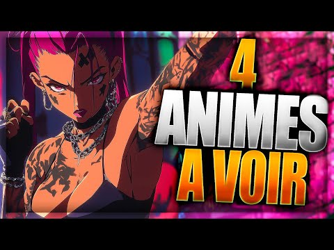 4 ANIMES PEU CONNUS A VOIR DÈS MAINTENANT !! (ils sont incroyables)