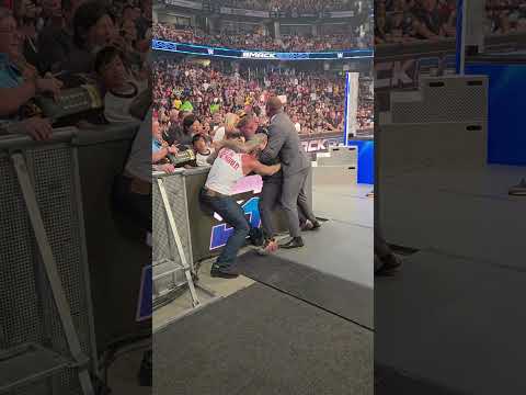 Kevin Owens and CM Punk fight after the segment WWE Smackdown