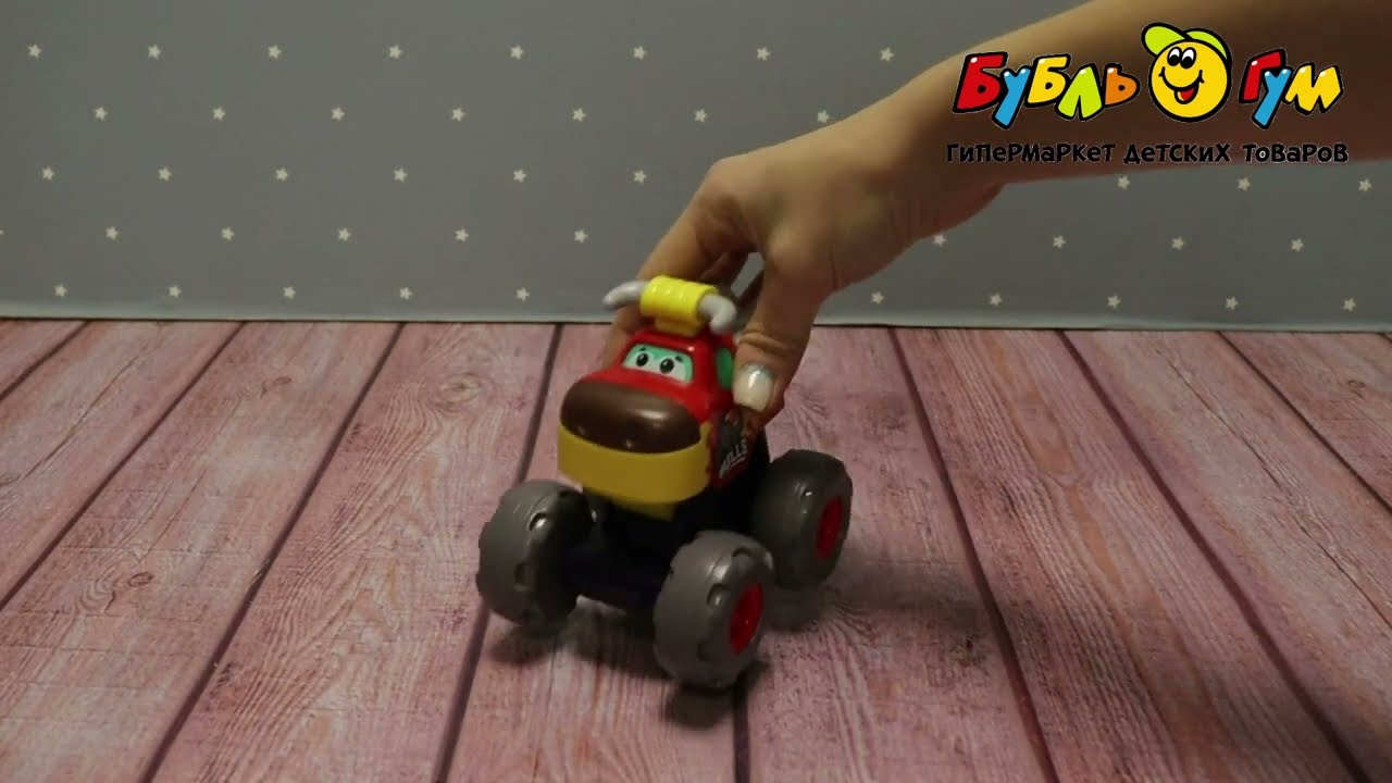 Игрушка инерционная Монстр-трак Бык - видео