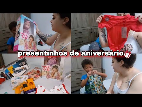 ABRINDO OS PRESENTES DO ANIVERSÁRIO DA ELIZA 🎁