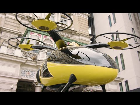 Flying Taxi at Charing Cross Station in London