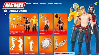 NEW ICON Series MrSavage Skin, Emote BUNDLE Item Shop & FREE Rewards Fortnite!