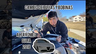 Cambio de bujías y bobinas a un 2018 Alfa Romeo Gulia 2.0 Turbo