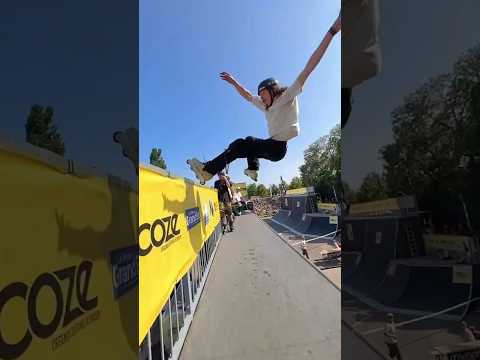 This is Joe Atkinson blading in 2023 in Strasbourg at the "NL CONTEST" #makeheadlines #keeperwars