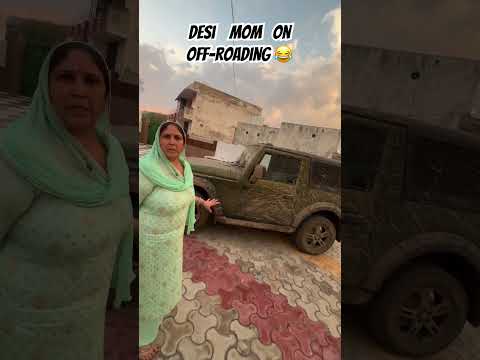 Desi mom on off-roading😂