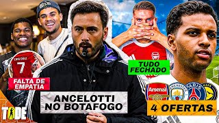 4 OFERTAS POR RODRYGO l L. DIAZ FALTA A FUNERAL DE D. JOTA E VAI A FESTA l ANCELOTTI, GYOKERES E +